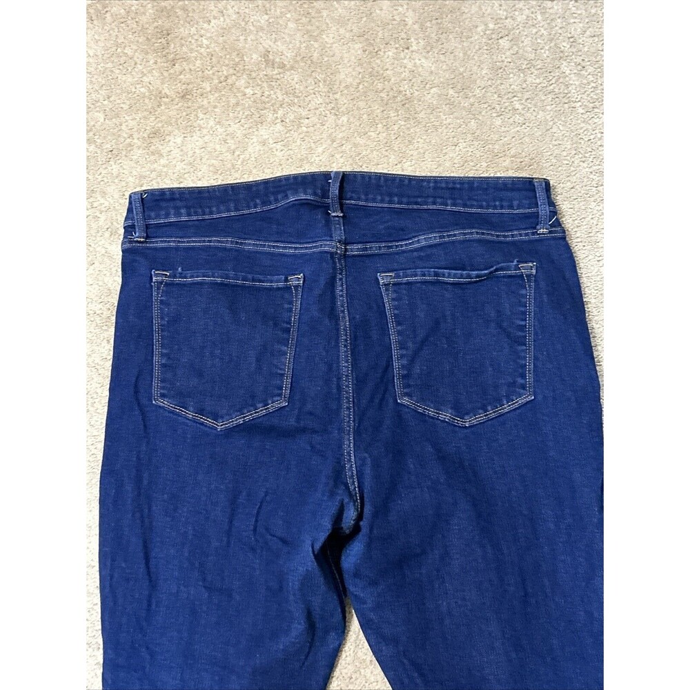 Women's Old Navy Jeans 18 Blue High Rise Straight Leg Rockstar Slim Fit Pants - Picture 6 of 6